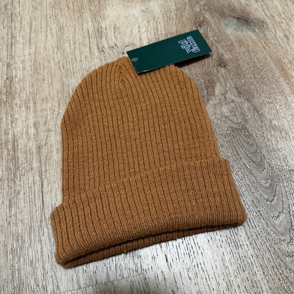 Wild Fable | NWT Women's Ribbed Knit Burnt Orange Cuffed Beanie Hat
